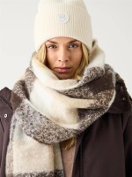 KnowledgeCotton UNISEX Mütze 2210005 big rib beanie Egret
