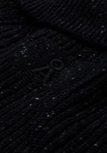 Armedangels Herren Pullover Troyer Tweed-Strick black