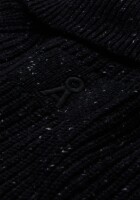 Armedangels Herren Pullover Troyer Tweed-Strick black