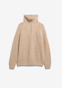 Armedangels Herren Pullover Troyer Tweed-Strick sandstone...