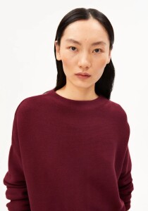 Armedangels Damen Pullover Merinaa Links Links velvet red