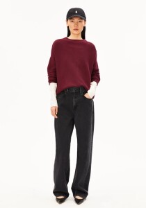 Armedangels Damen Pullover Merinaa Links Links velvet red