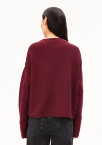 Armedangels Damen Pullover Merinaa Links Links velvet red