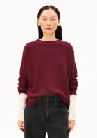 Armedangels Damen Pullover Merinaa Links Links velvet red