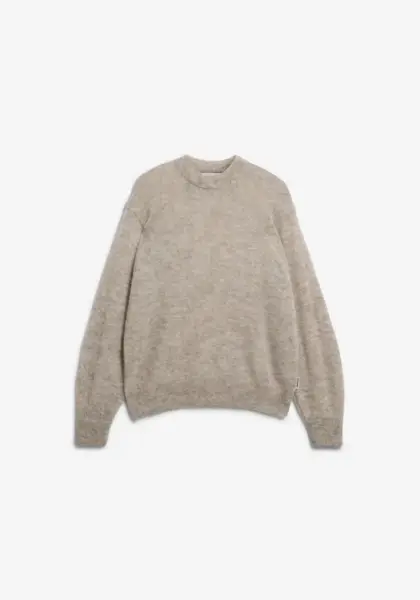 Armedangels Damen Pullover MOHAIR-MIX STRICKPULLOVER honey melange