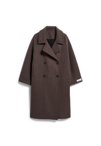 Armedangels Damen Mantel WOOL DOUBLE-BREASTED COAT claystone melange