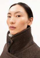 Armedangels Damen Mantel WOOL DOUBLE-BREASTED COAT claystone melange