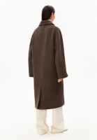 Armedangels Damen Mantel WOOL DOUBLE-BREASTED COAT claystone melange