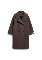 Armedangels Damen Mantel WOOL DOUBLE-BREASTED COAT claystone melange