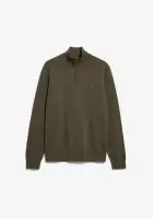 Armedangels Herren Pullover Troyer Faabes Knit dark earth