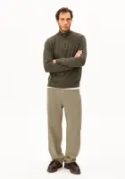 Armedangels Herren Pullover Troyer Faabes Knit dark earth