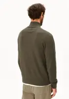 Armedangels Herren Pullover Troyer Faabes Knit dark earth