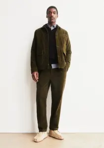 Armedangels Herren Hose Taamir Corduroy Pleated Pant dark earth