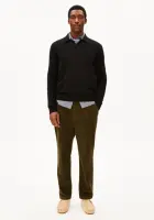 Armedangels Herren Hose Taamir Corduroy Pleated Pant dark earth