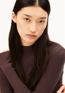 Armedangels Damen Longsleeve ALAANIA claystone