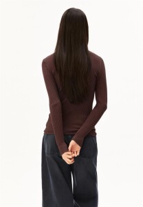 Armedangels Damen Longsleeve ALAANIA claystone