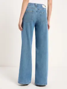 Lanius Damen Jeans Wide GOTS Salt ocean blue denim