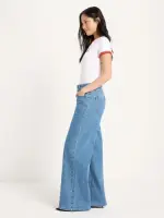Lanius Damen Jeans Wide GOTS Salt ocean blue denim