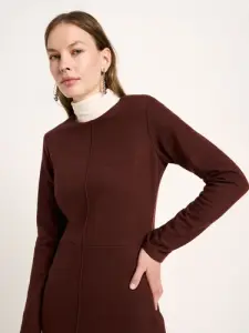 Lanius Damen Etuikleid OCS bitter chocolate
