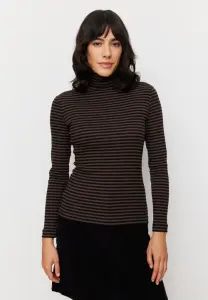 Recolution Damen Longsleeve Liatris Stripes chocolate
