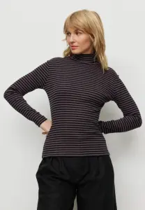 Recolution Damen Longsleeve Liatris Stripes dark grape