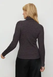 Recolution Damen Longsleeve Liatris Stripes dark grape