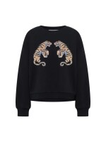 Lanius Damen Pullover Statement Sweatshirt black