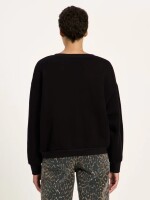 Lanius Damen Pullover Statement Sweatshirt black
