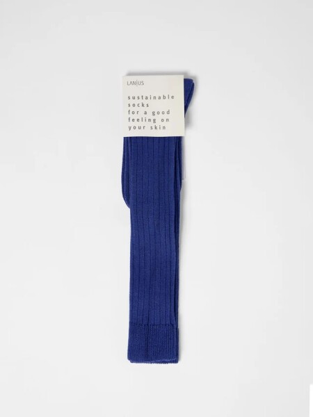Lanius Damen Kniestrümpfe mit Rippe GOTS violet