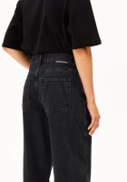 Armedangels Damen Jeans Baarly High waist Barrel Jeans ebony black