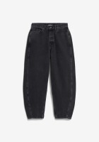 Armedangels Damen Jeans Baarly High waist Barrel Jeans ebony black