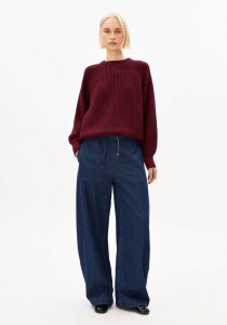 Armedangels Damen Pullover RIPPSTRICKPULLOVER velvet red