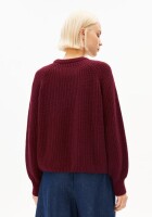 Armedangels Damen Pullover RIPPSTRICKPULLOVER velvet red