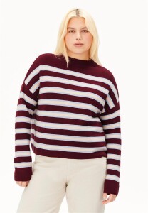 Armedangels Damen Pullover Merinaa Stripes Knit velvet...
