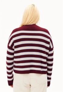 Armedangels Damen Pullover Merinaa Stripes Knit velvet...