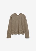 Armedangels Damen Longsleeve slub jersey stripe tinted navy-golden hay