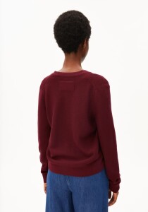 Armedangels Damen Strickjacke Menaal links links velvet red
