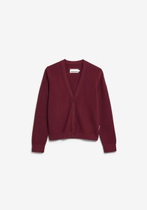 Armedangels Damen Strickjacke Menaal links links velvet red