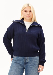 Armedangels Damen Pullover Troyer Vanisé tinted...