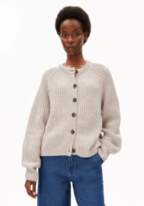 Armedangels Damen Cardigan RIPPSTRICKCARDIGAN honey melange