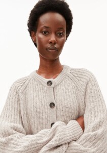 Armedangels Damen Cardigan RIPPSTRICKCARDIGAN honey melange