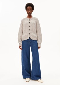 Armedangels Damen Cardigan RIPPSTRICKCARDIGAN honey melange