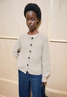 Armedangels Damen Cardigan RIPPSTRICKCARDIGAN honey melange