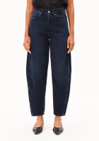 Armedangels Damen Jeans Baarly High waist Barrel Jeans fluid ink