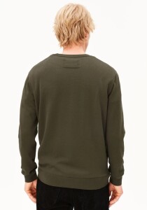 Armedangels Herren Sweatshirt Loukaa knit dark earth