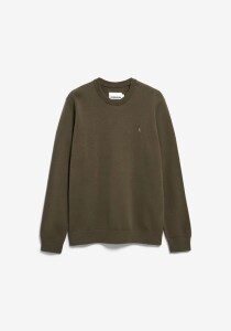 Armedangels Herren Sweatshirt Loukaa knit dark earth