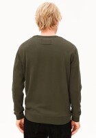 Armedangels Herren Sweatshirt Loukaa knit dark earth