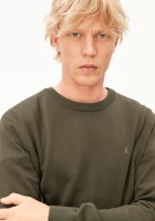 Armedangels Herren Sweatshirt Loukaa knit dark earth