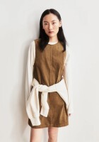 Armedangels Damen Kleid Corduroy Mini Dress Amberwood