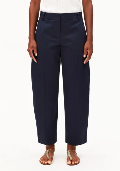 Armedangels Damen Hose BARREL LEG TWILL PANTS night sky